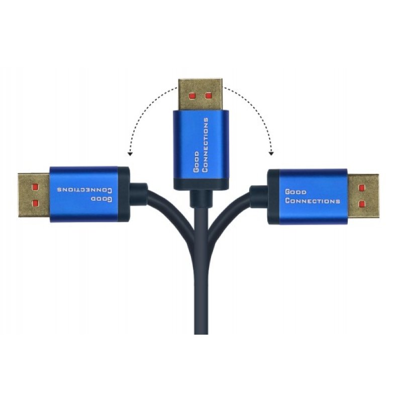 Alcasa 4814-SF050B DisplayPort cable 5 m Blue