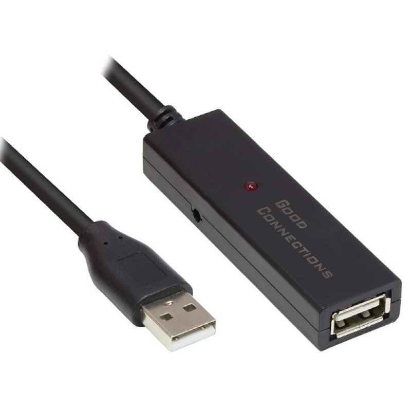 Alcasa GC-M0132 USB cable USB 2.0 10 m USB A Black