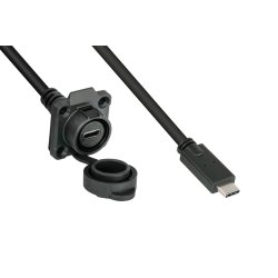 Alcasa IC01-16U3102-005 USB cable USB 3.2 Gen 2 (3.1 Gen 2) 0.5 m USB C Black