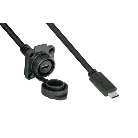 Alcasa IC01-16U3102-005 câble USB USB 3.2 Gen 2 (3.1 Gen 2) 0,5 m USB C Noir