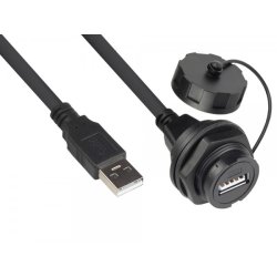 Alcasa IC04-U204 USB cable USB 2.0 1 m USB A Black