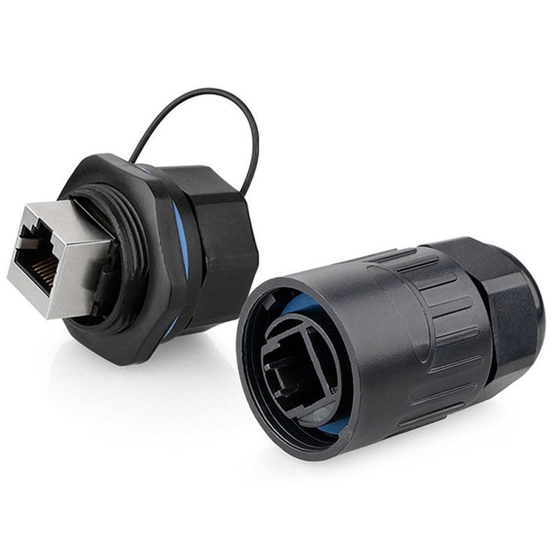 Alcasa IC06-R101 wire connector RJ45 Black