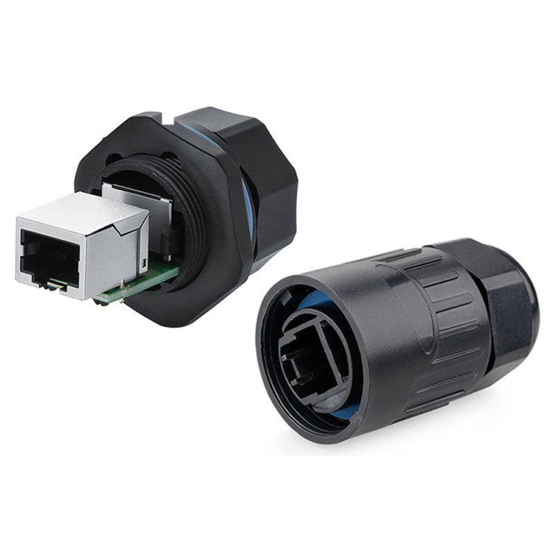 Alcasa IC06-R101 connecteur de fils RJ45 Noir