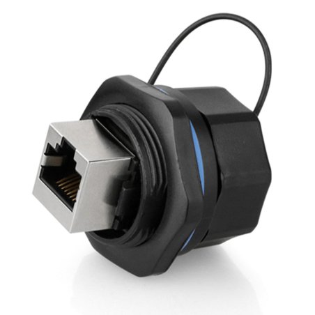 Alcasa IC06-R103 wire connector RJ45 Black