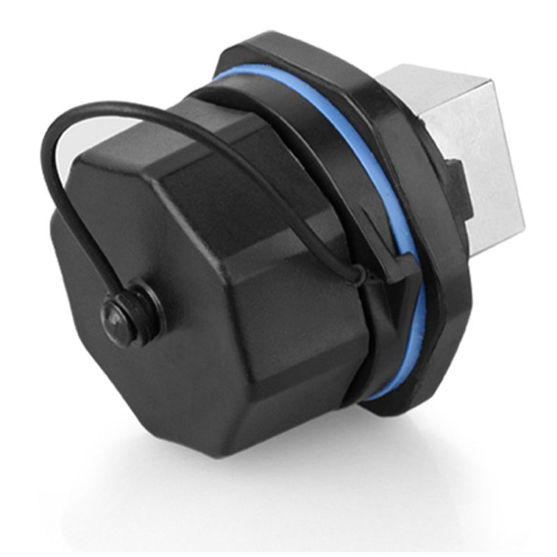 Alcasa IC06-R103 connecteur de fils RJ45 Noir