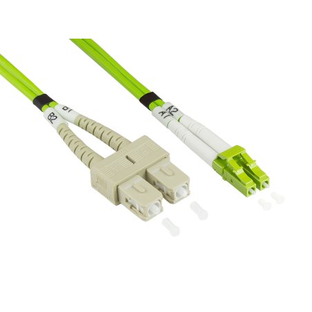 Alcasa LW-8005LS5 InfiniBand/fibre optic cable 0.5 m LC SC Green