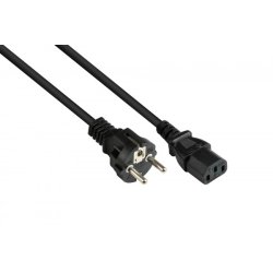 Alcasa P0030-S050 power cable Black 5 m Power plug type E F C13 coupler