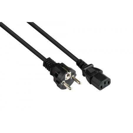 Alcasa P0030-S050 power cable Black 5 m Power plug type E F C13 coupler