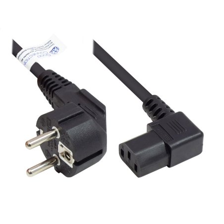 Alcasa P0131-S050 power cable Black 5 m Power plug type E F C13 coupler