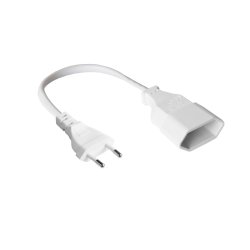Alcasa P0300-W020 câble électrique Blanc 2 m Prise d'alimentation type C