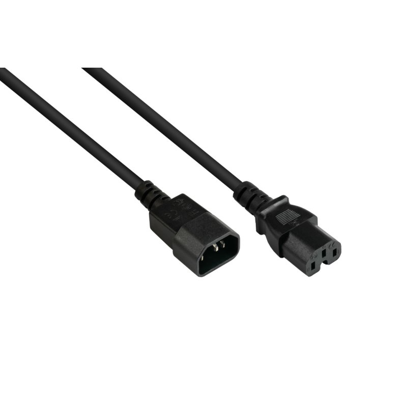 Alcasa P1450-S050 power cable Black 5 m C14 coupler C15 coupler