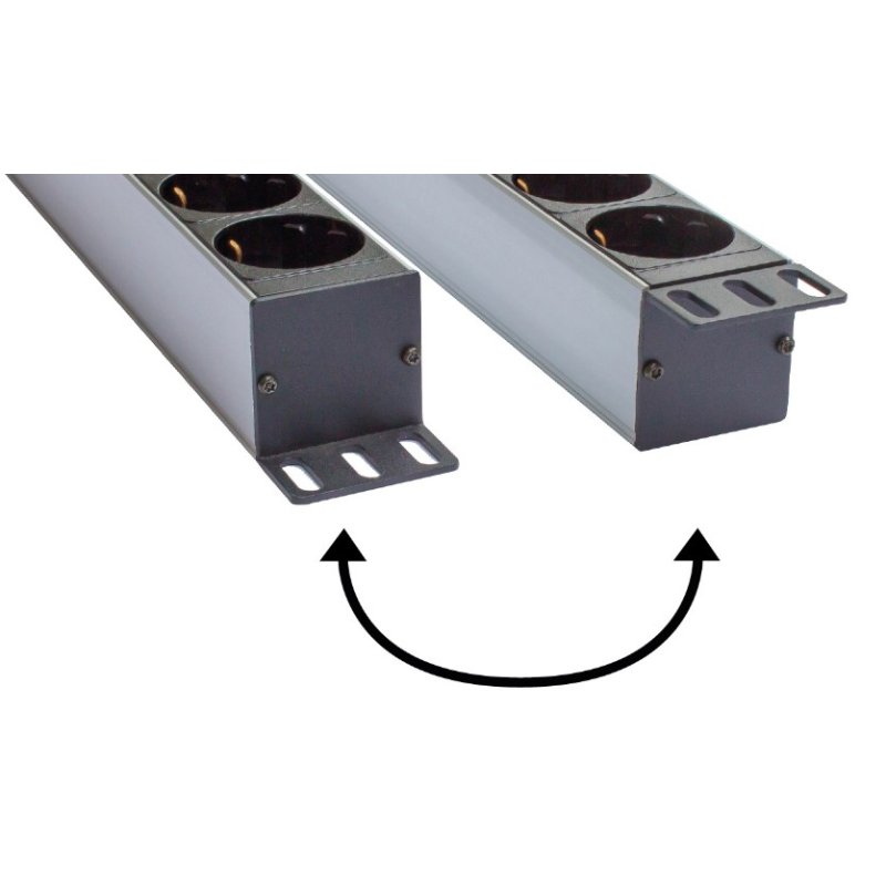 Alcasa GC-N0076 multiprise 1,8 m 8 sortie(s) CA Intérieure Noir