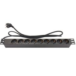 Alcasa GC-N0077 multiprise 1,8 m 9 sortie(s) CA Intérieure Noir