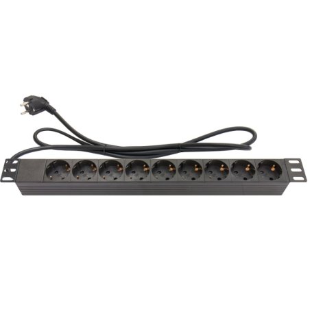 Alcasa GC-N0077 multiprise 1,8 m 9 sortie(s) CA Intérieure Noir