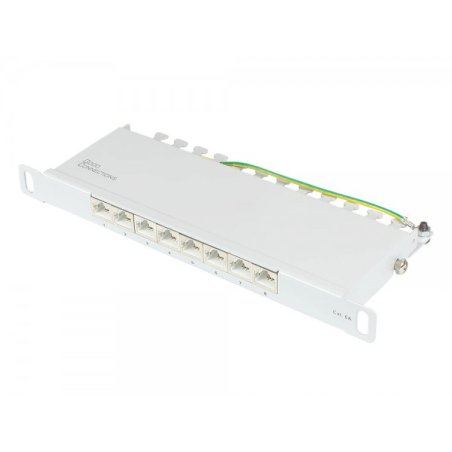 Good Connections Patchpanel 10"Cat. 6A 8-P. 0,5HE lichtgr.