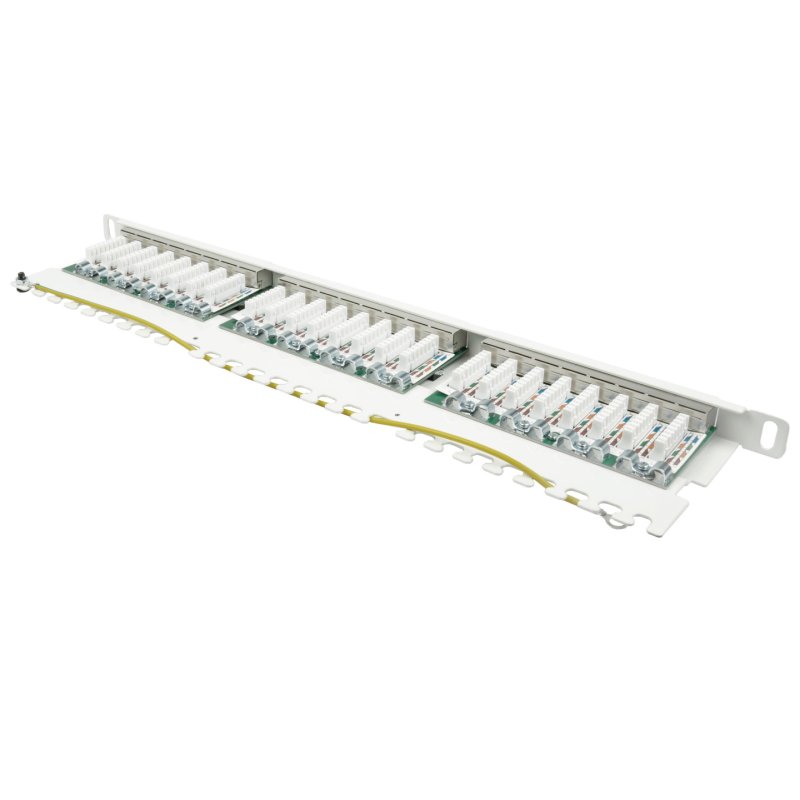 Good Connections Patchpanel 19"Cat. 6 24-P. 0,5HE reinweiß