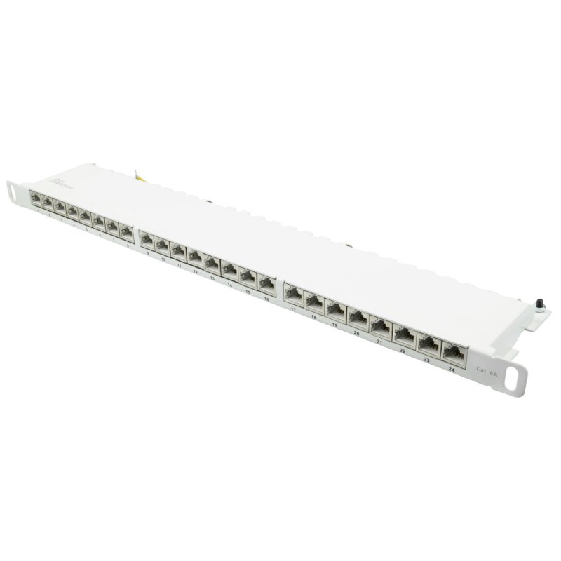 Good Connections Patchpanel 19"Cat. 6A 24-P 0,5HE reinweiß