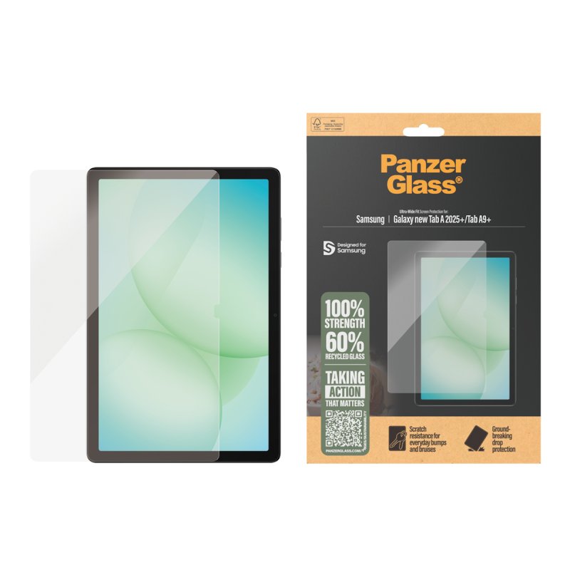 PanzerGlass Screen Protector Samsung Galaxy Tab A11 | Tab A9 | Ultra-Wide Fit Protection d'écran transparent 1