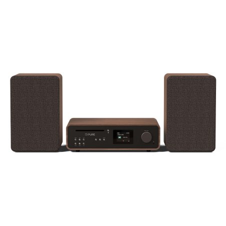 Pure Micro HiFi Classic Stereo Home audio micro system 50 W Black, Walnut