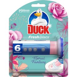 Duck Fresh Discs Toilet Cleaner Floral Fantasy, Applicator With Hose And 6