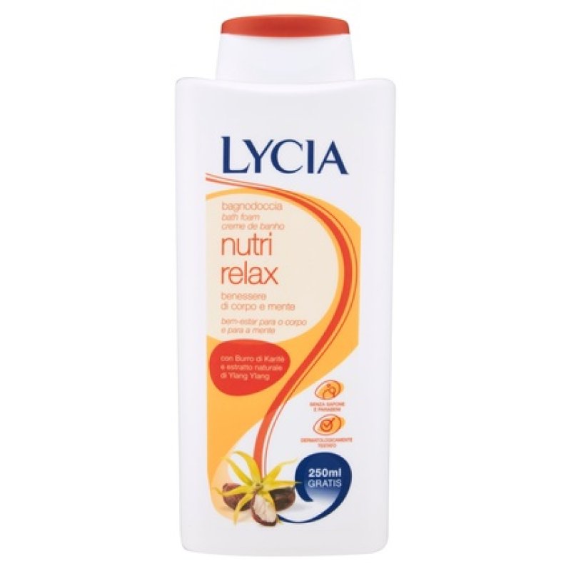 Lycia Bath and Shower Foam Nutri Relax Wellness for Body and Mind 750ml