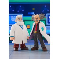 MEGA MAN - Dr. Willy & Dr. Light - Statuette Oshi Works 22cm