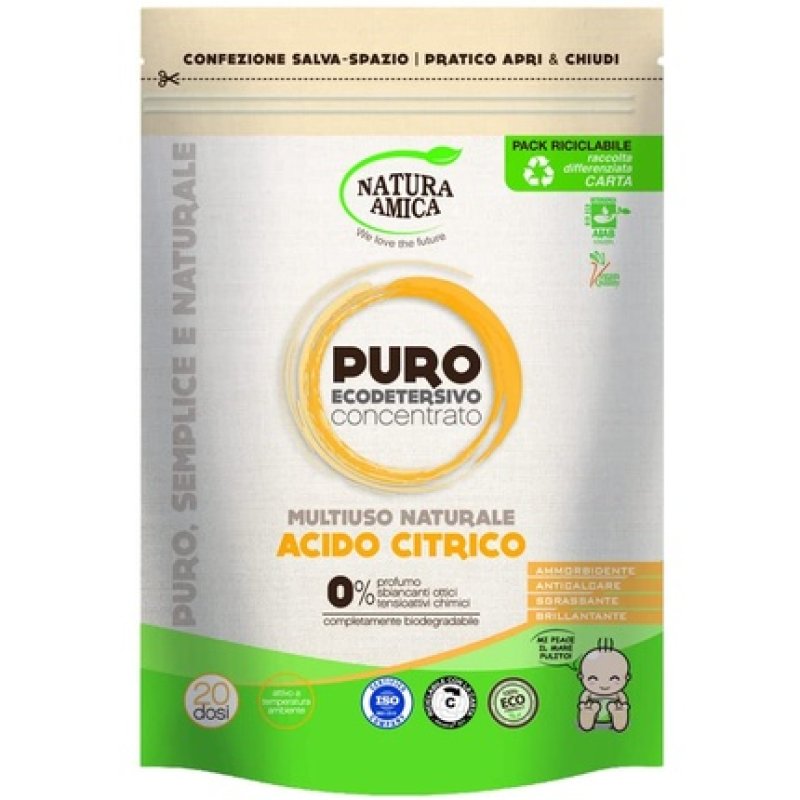 Natur Amica Puro Citric Acid Multiuso Natur: Fabric Softener, Anti-Lime And
