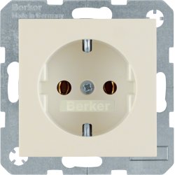 Hager 47438982 prise de courant Type F Blanc