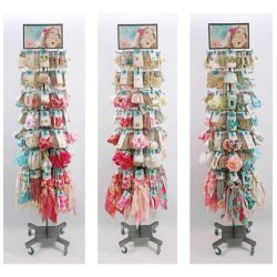 Azoza Hair And Jewelry Set 672 Pieces With Stand Bright And Colorful Hair Accessories Jewelry Scarves And Wallets