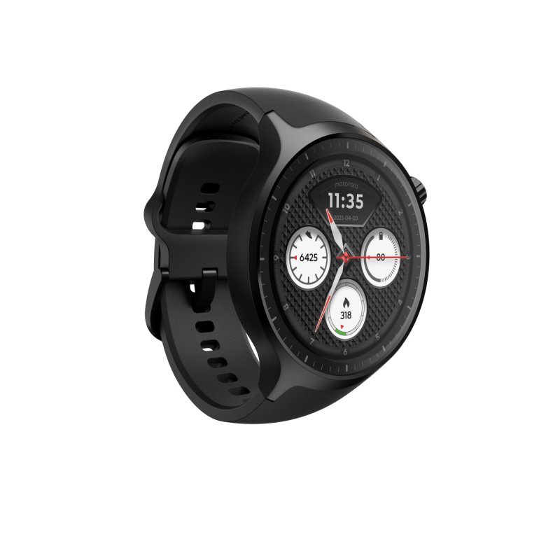 Motorola Moto Watch 3,63 cm (1.43") OLED 47 mm Numérique Écran tactile Noir GPS (satellite)