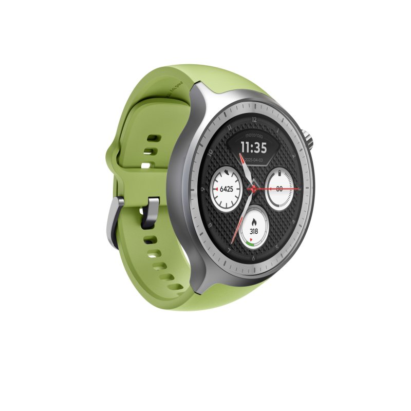 Motorola Moto Watch 3.63 cm (1.43 ) OLED 47 mm Digital Touchscreen Silver GPS (satellite)