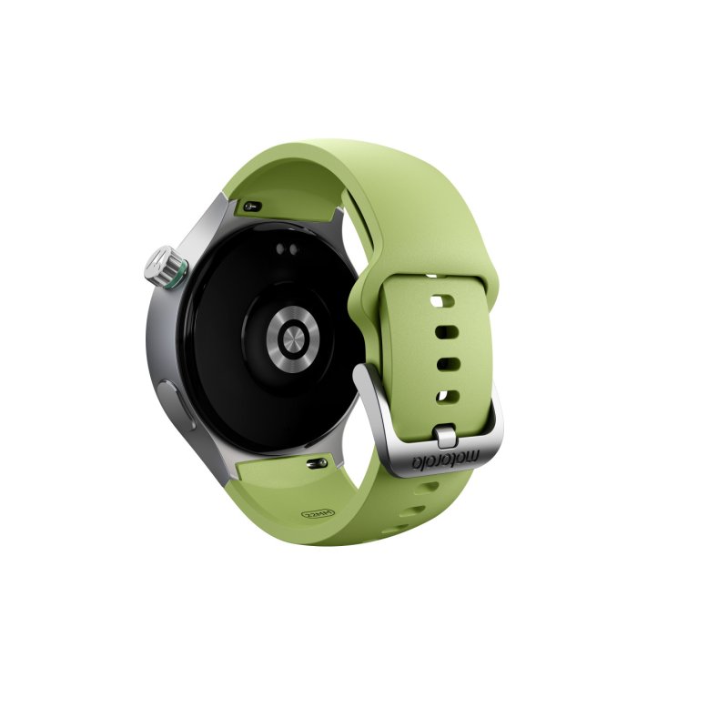 Motorola Moto Watch 3,63 cm (1.43") OLED 47 mm Numérique Écran tactile Argent GPS (satellite)