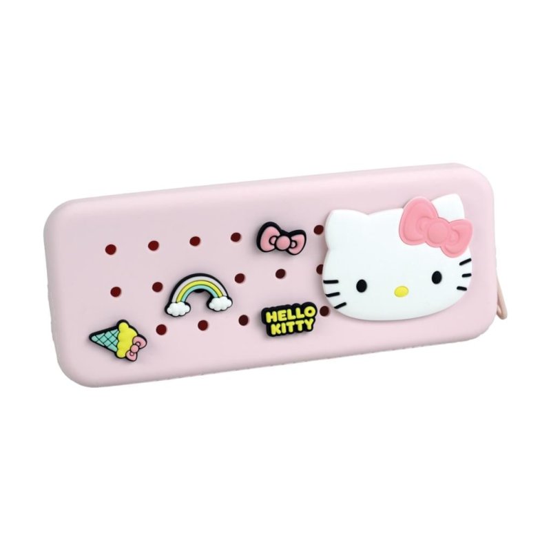 HELLO KITTY - Trousse à Crayons en Silicone avec Pins