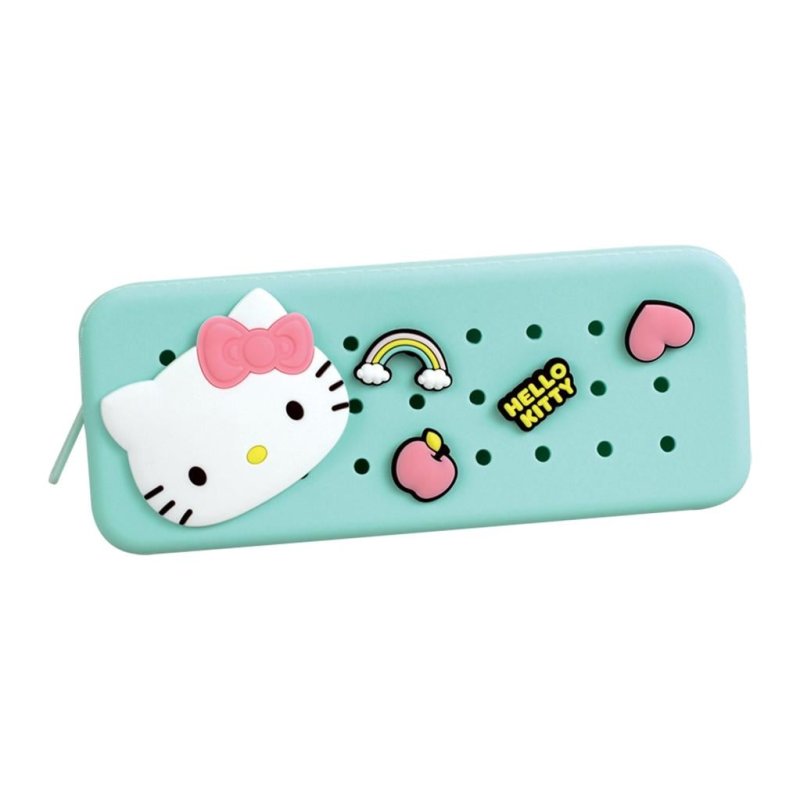 HELLO KITTY - Trousse à Crayons en Silicone avec Pins