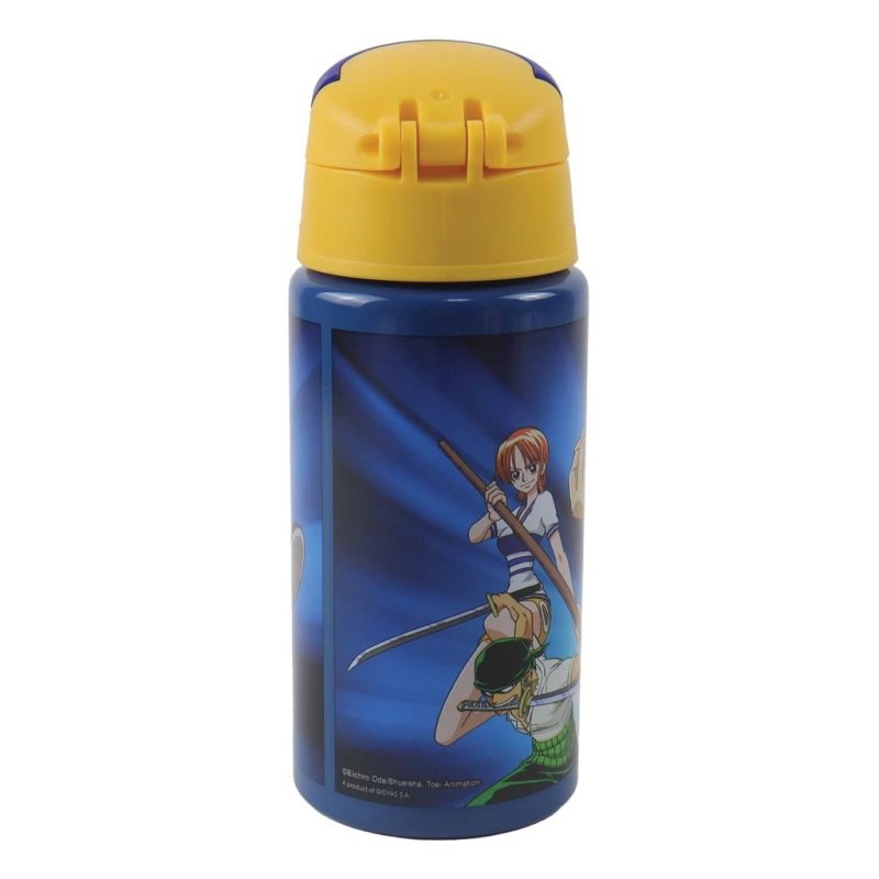 ONE PIECE - Gourde en aluminium 500ml avec paille