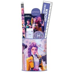 K-POP DEMON HUNTERS - Set de Papeteire Pot à Crayon - 7pc.