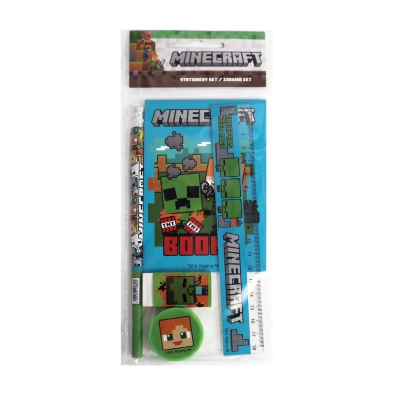 MINECRAFT - Set de Papeterie - 5pc.