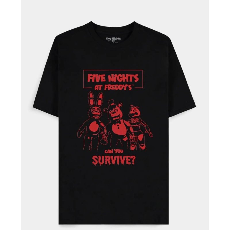 FIVE NIGHTS AT FREDDY'S - Can you survive - T-shirt Homme (XXL)