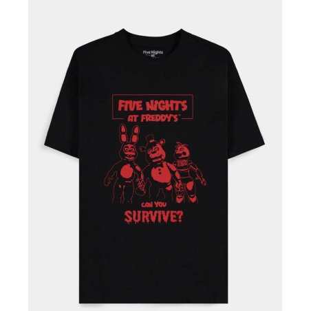 FIVE NIGHTS AT FREDDY'S - Can you survive - T-shirt Homme (XXL)