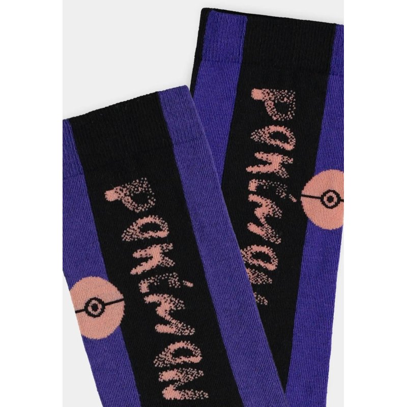 POKEMON - Ectoplasma - Pack de 3 paires de chaussettes (T39-42)