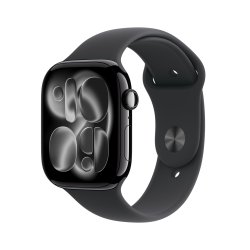 Apple Watch Series 11 OLED 46 mm Numérique 416 x 496 pixels Écran tactile 5G Noir Wifi GPS (satellite)