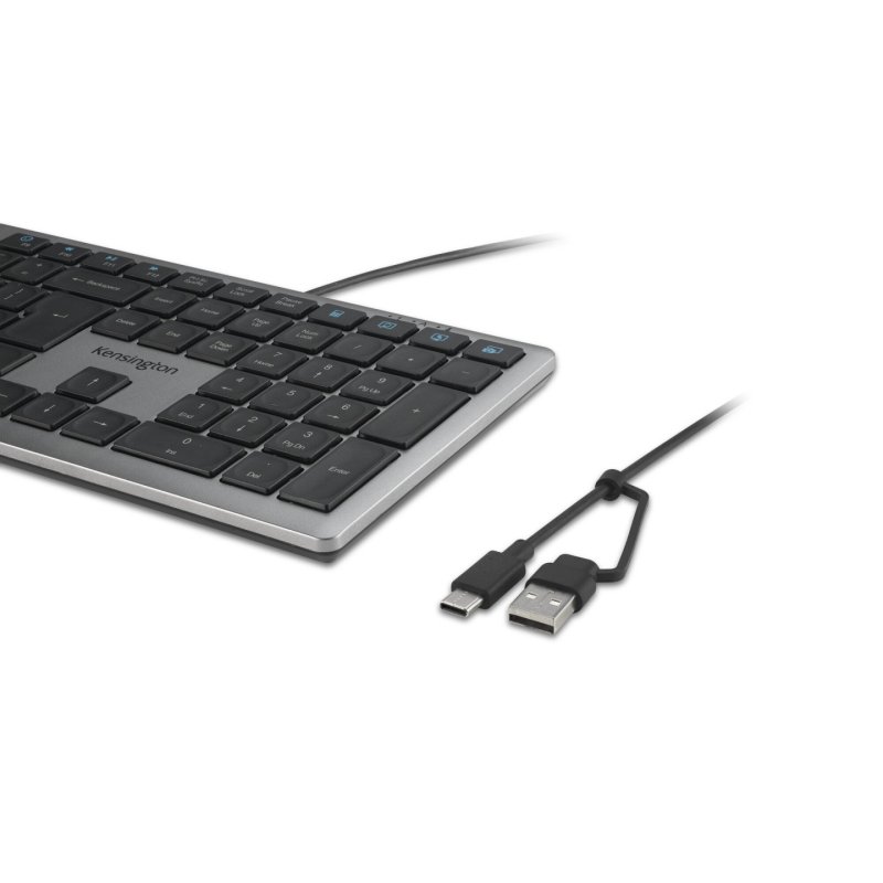 Kensington K75410UK clavier maison/bureau USB QWERTY Anglais britannique Gris