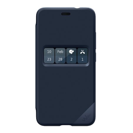 Wiko WKPRFIBU3961 mobile phone case 14 cm (5.5") Folio Blue