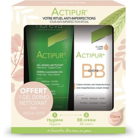 Noreva Actipur Tinted BB Cream 30ml with Free Dermo-Cleansing Gel 100ml - Fair