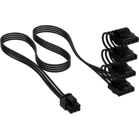 Corsair Kabel, Type 4, PATA Power Connectors, 450mm, 550mm, 650mm, 750mm, einzeln ummantelt - schwarz