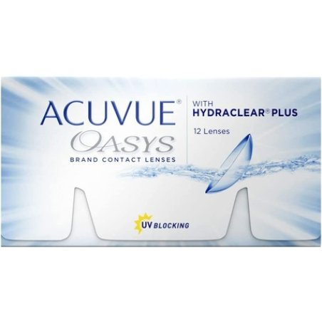 ACUVUE OASYS 2-Week Contact Lenses for Day and Night with -3 DPT and BC 8.4 - UV Protection, Dryness Protection, and