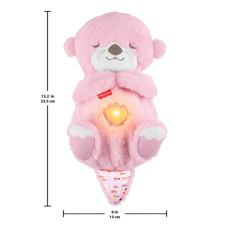 Fisher-Price Fisher-Price-Ma Loutre Câlins Bonne Nuit-peluche et veilleuse rose