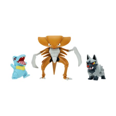 Pokémon - Battle Figure 3 PK Poochyena, Totodile & Kabu (PKW4554)