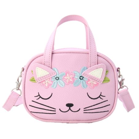 Tinka - Cat Pink W/Embroidery Pretty Purse