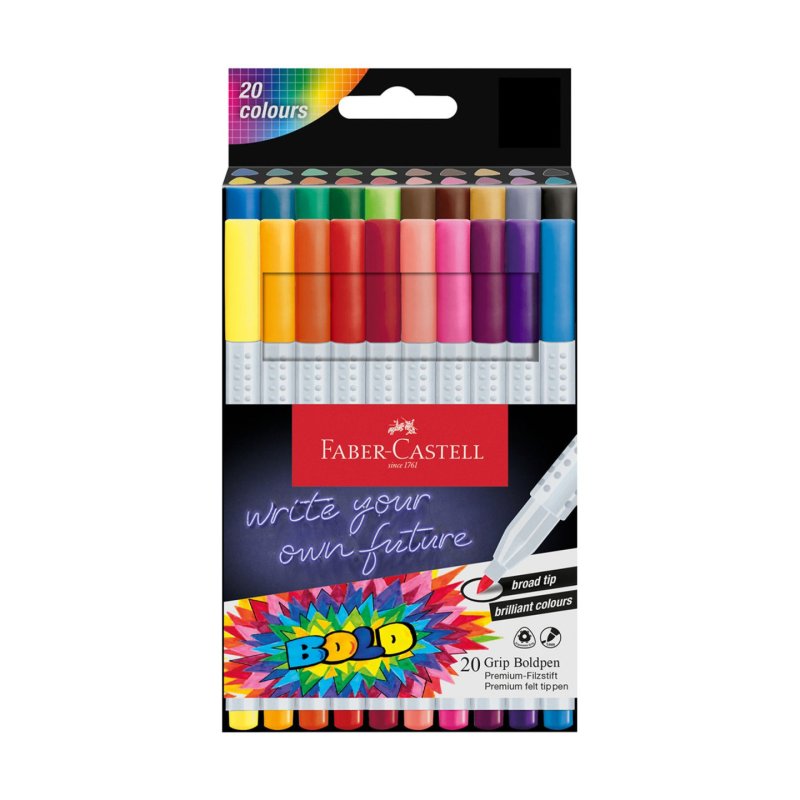 Faber-Castell – Grip Ball Pen Set – 20 pcs. (155318)